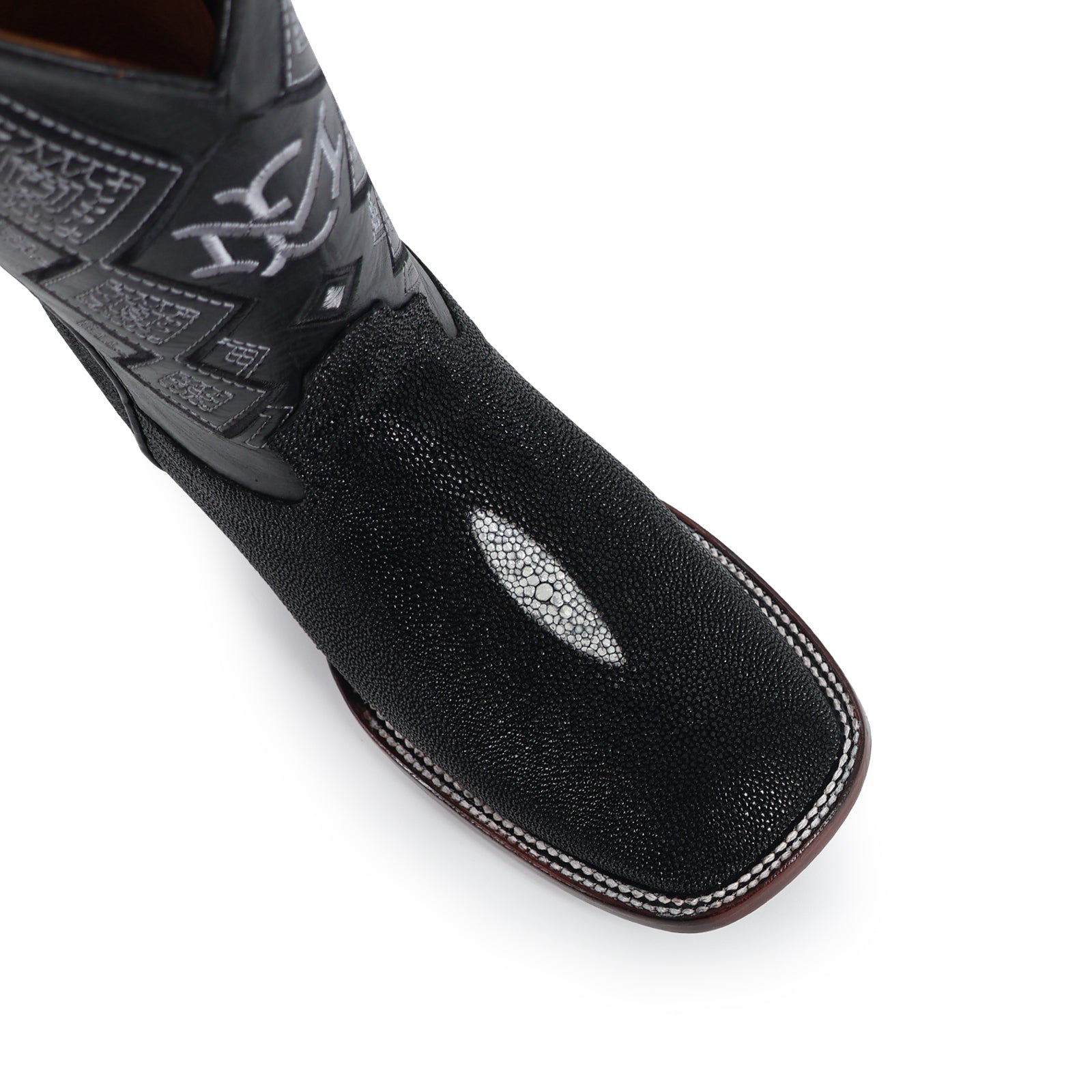 Men's El Malcreado Black Stingray Exotic Boots Handmade