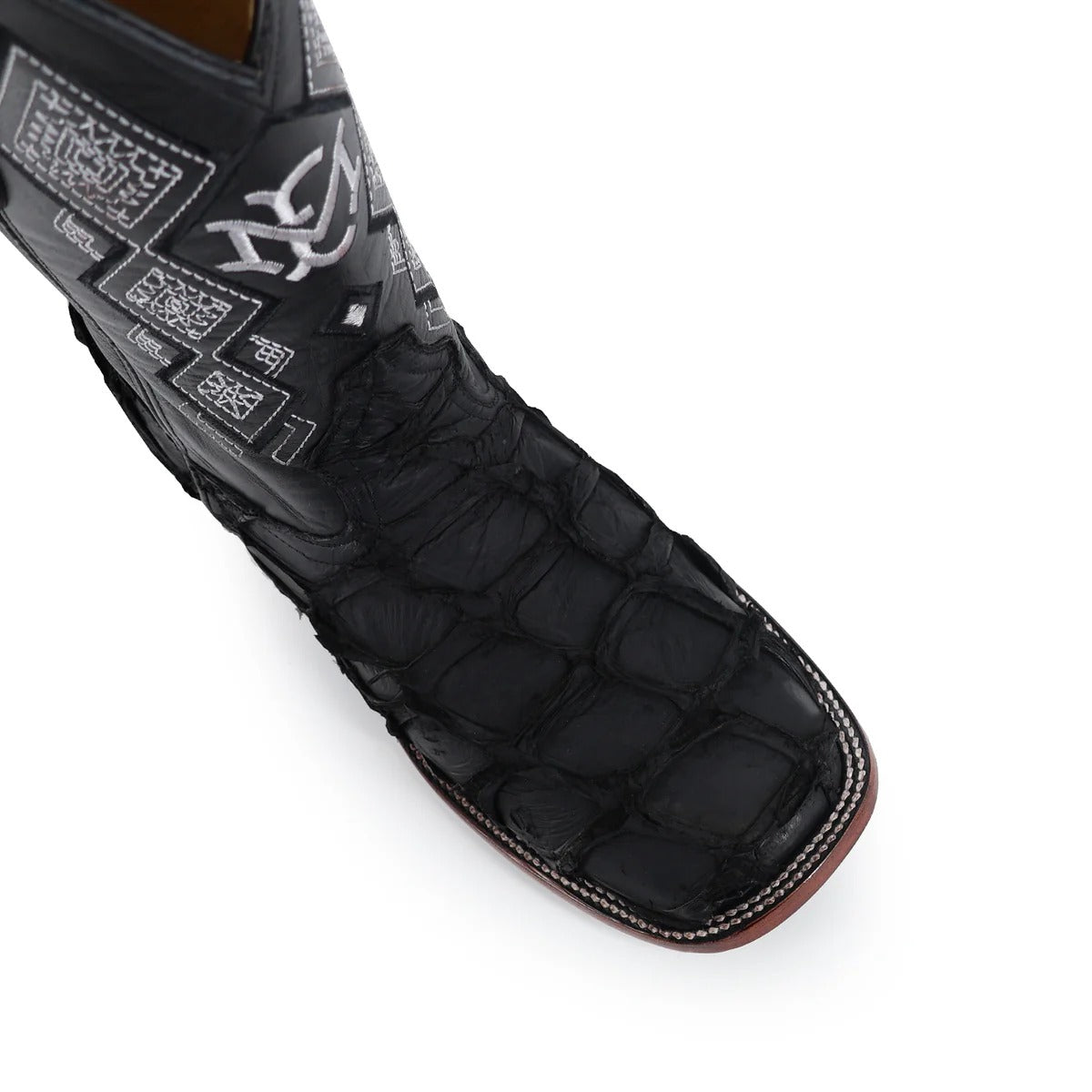Men's El Malcreado Suede Pirarucu Fish Exotic Boots Handmade