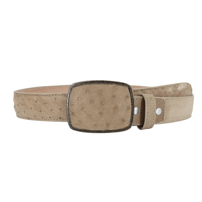 El Malcreado Oryx Genuine Ostrich Belt 1.5" Handmade