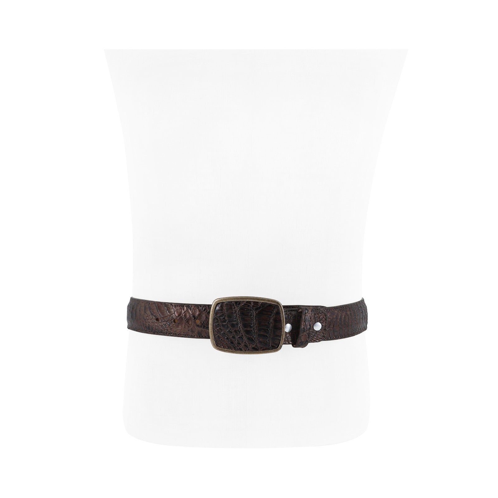 El Malcreado Tobacco Genuine Caiman Belt 1.5" Handmade