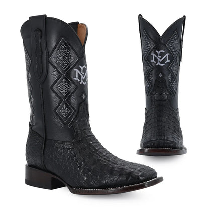 Men's El Malcreado Caiman Hornback Exotic Boots Handmade