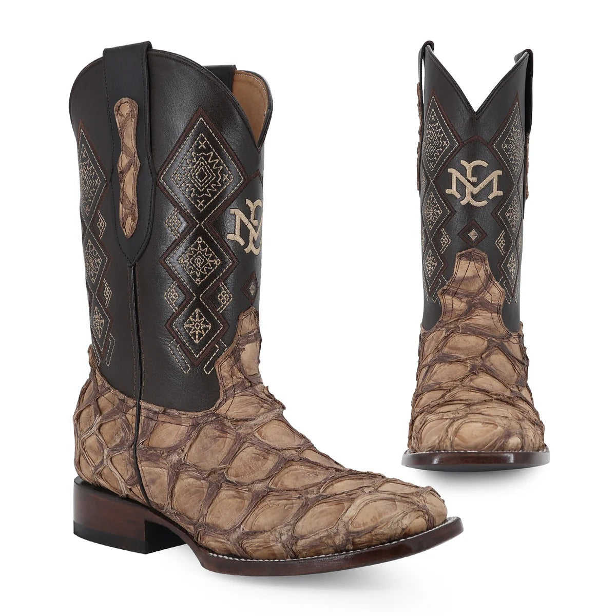Men's El Malcreado Pirarucu Fish Exotic Boots Handmade