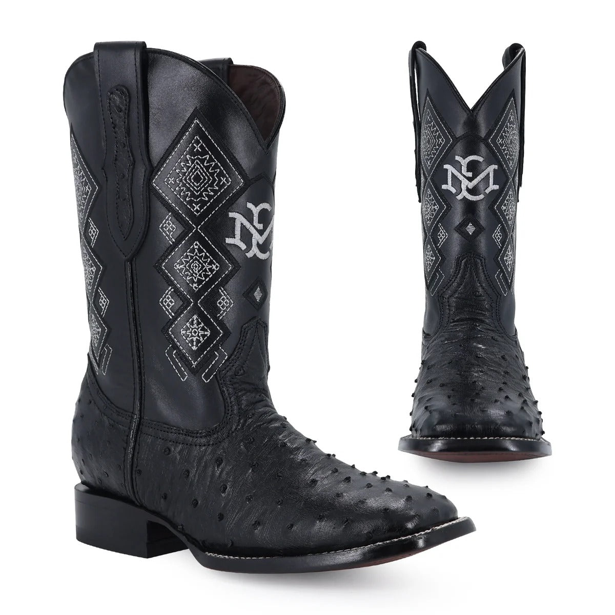 Men's El Malcreado Full Quill Ostrich Exotic Boots Handmade