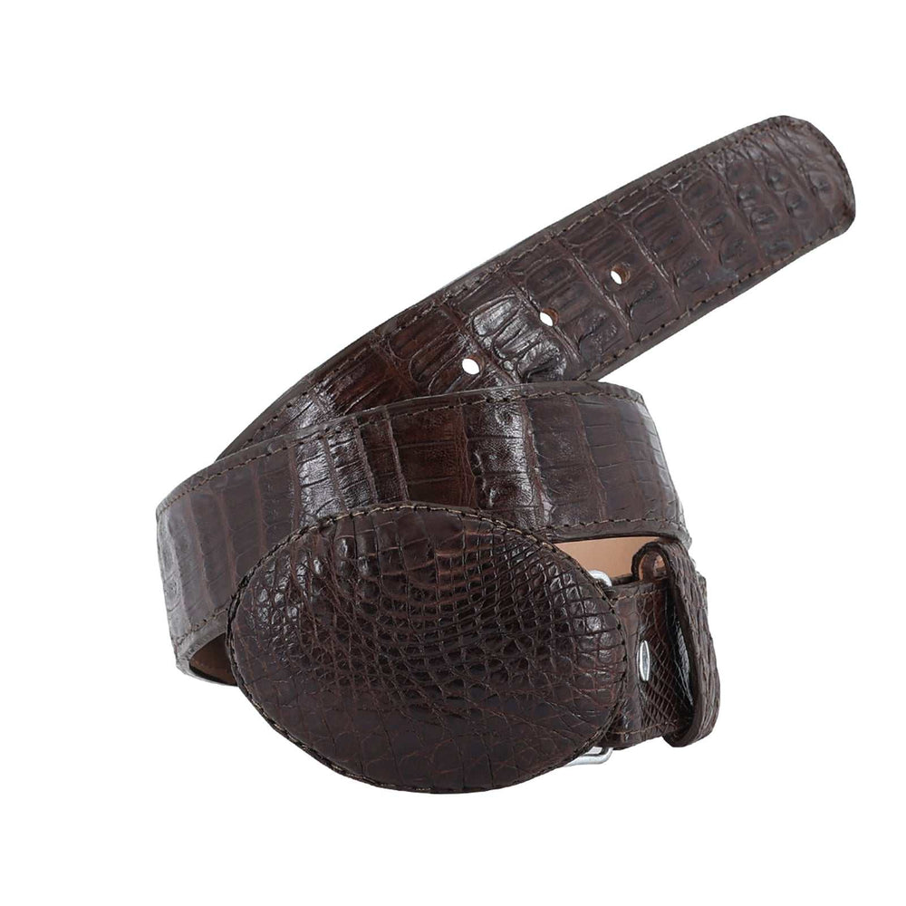 El Malcreado Tobacco Genuine Caiman Belt 1.5" Handmade