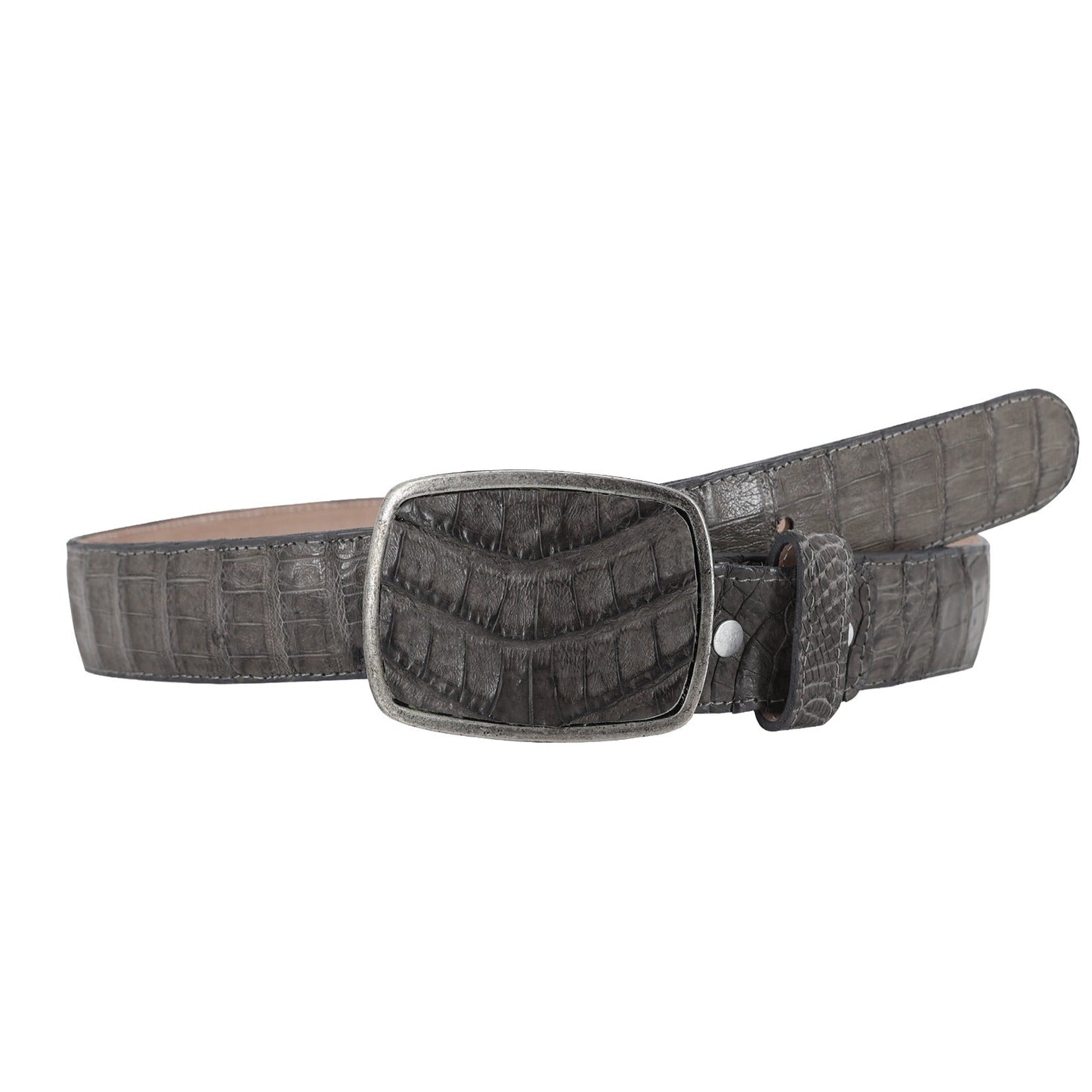 El Malcreado Genuine Gray Belt 1.5" Handmade