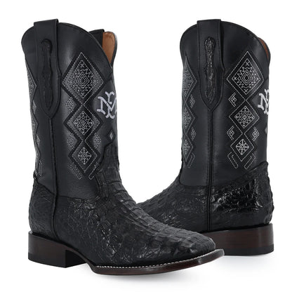Men's El Malcreado Caiman Hornback Exotic Boots Handmade