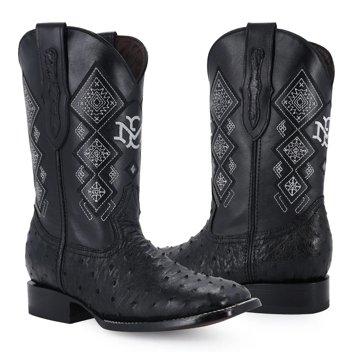 Men's El Malcreado Full Quill Ostrich Exotic Boots Handmade