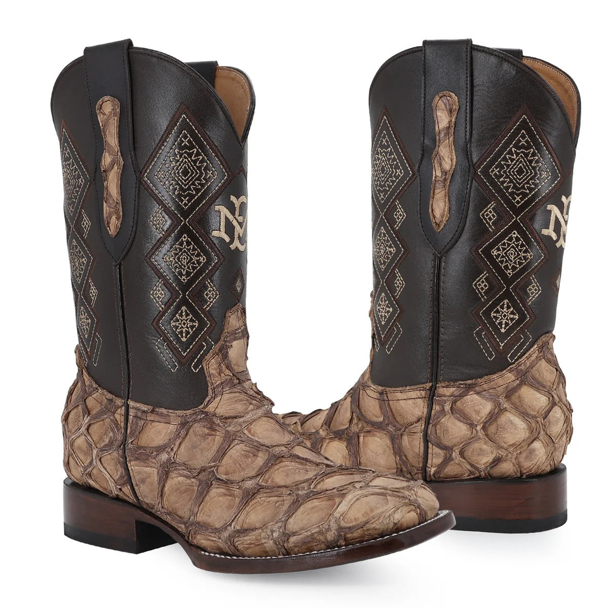 Men's El Malcreado Pirarucu Fish Exotic Boots Handmade
