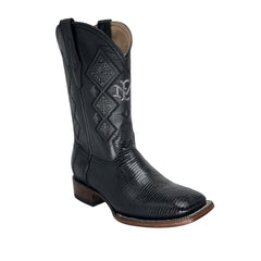 Men's El Malcreado Black Lizard Exotic Boots Handmade