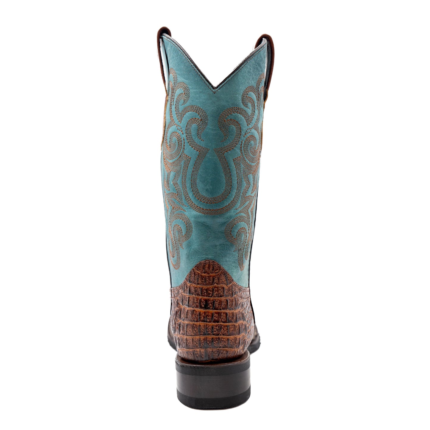 Men's Ferrini Stampede Caiman Crocodile PRINT Boots Handcrafted Sport Rust