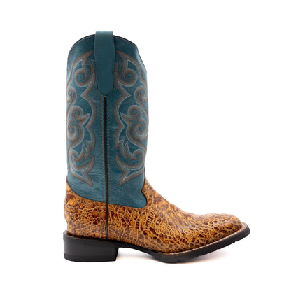 Botas de hombre Ferrini Kai Sea Turtle PRINT hechas a mano con diseño de cigarros