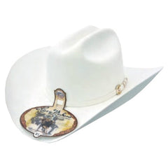 500x Larry Mahan Superior Fur Felt Cowboy Hat White