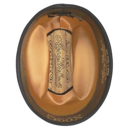 500x Sombrero vaquero de fieltro de piel de calidad superior de Larry Mahan, platino