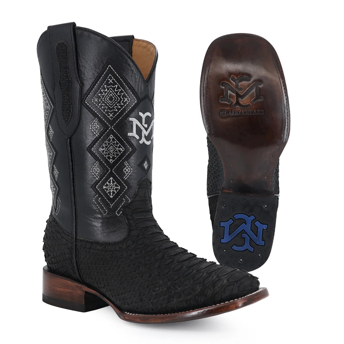 Men's El Malcreado Python Exotic Boots Handmade
