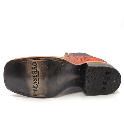 Herren Besserro Botines Charro Botin Stiefel Handgefertigtes Echtleder