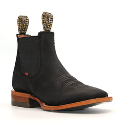 Men's Besserro Botines Charro Botin Boots Handmade Genuine Suede