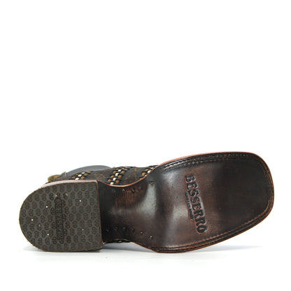 Herren Besserro Botines Charro Botin Stiefel Handgefertigtes Echtleder