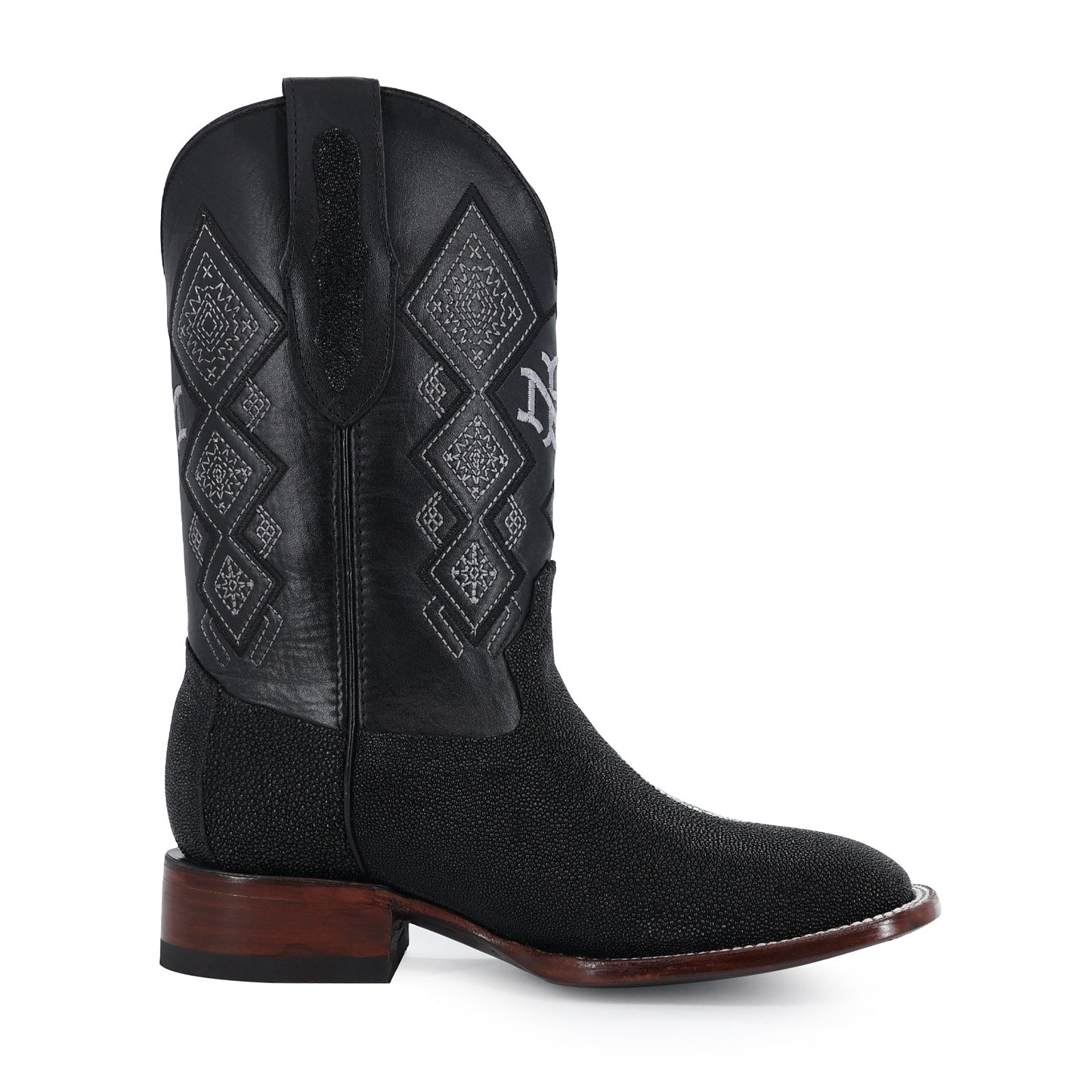 Men's El Malcreado Black Stingray Exotic Boots Handmade