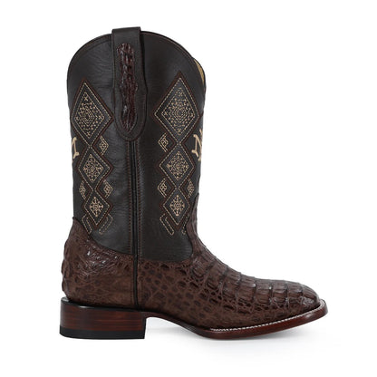 Men's El Malcreado Caiman Hornback Exotic Boots Handmade