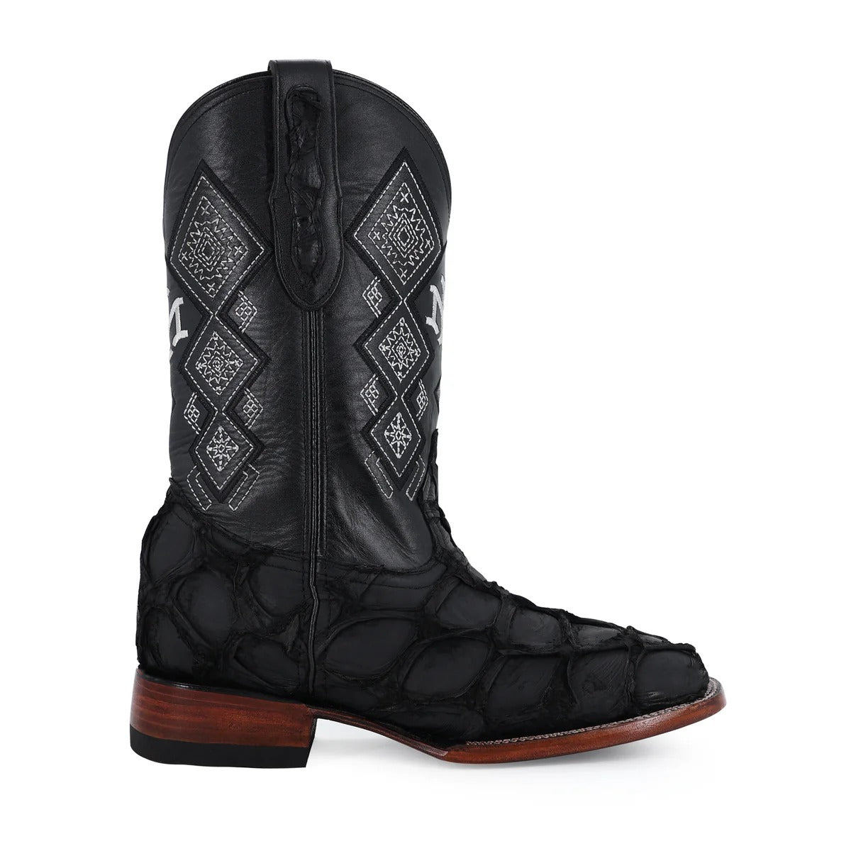 Men's El Malcreado Suede Pirarucu Fish Exotic Boots Handmade