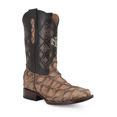 Men's El Malcreado Pirarucu Fish Exotic Boots Handmade