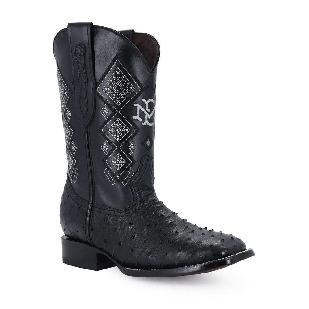 Men's El Malcreado Full Quill Ostrich Exotic Boots Handmade