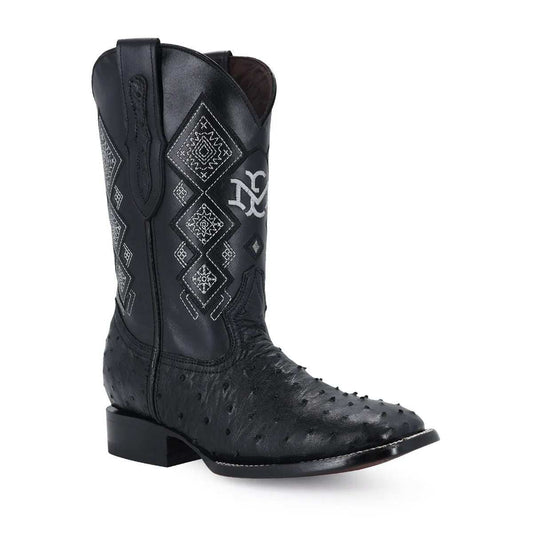 Men's El Malcreado Full Quill Ostrich Exotic Boots handcrafted with genuine ostrich leather and premium materials