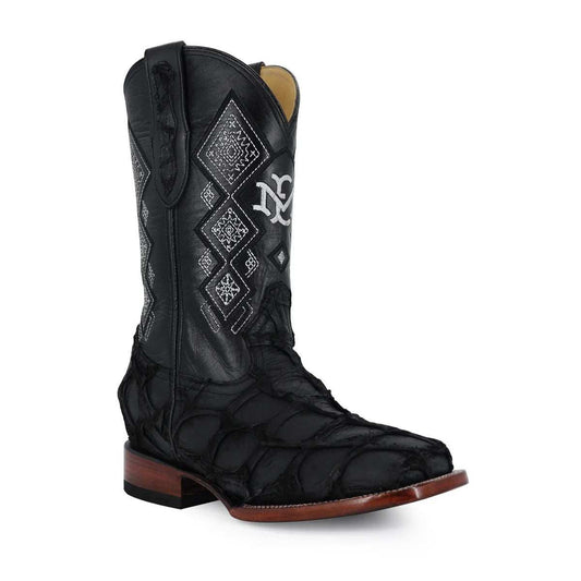 Men's El Malcreado Suede Pirarucu Fish Exotic Boots handmade with genuine leather and premium materials