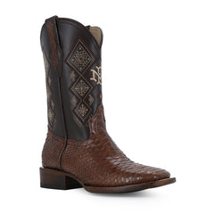 Men's El Malcreado Brown Python Exotic Boots Handmade