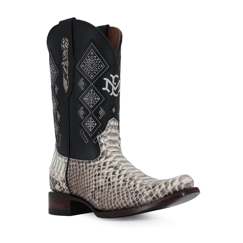 Men's El Malcreado Natural Python Exotic Boots Handmade