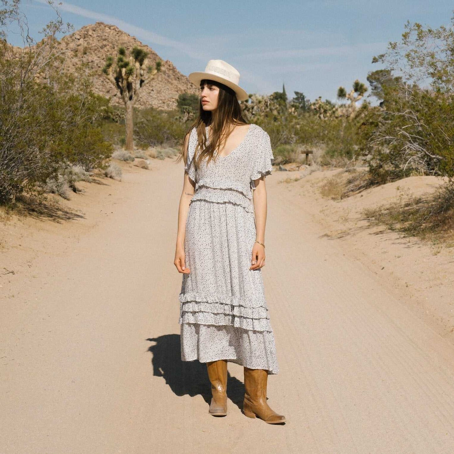 Women's Stetson Emory leather boots in tan with 13" shaft, snip toe, and handmade craftsmanship