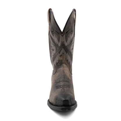 Women's Ferrini Holly Leather Boots Handcrafted Snip Toe Oak