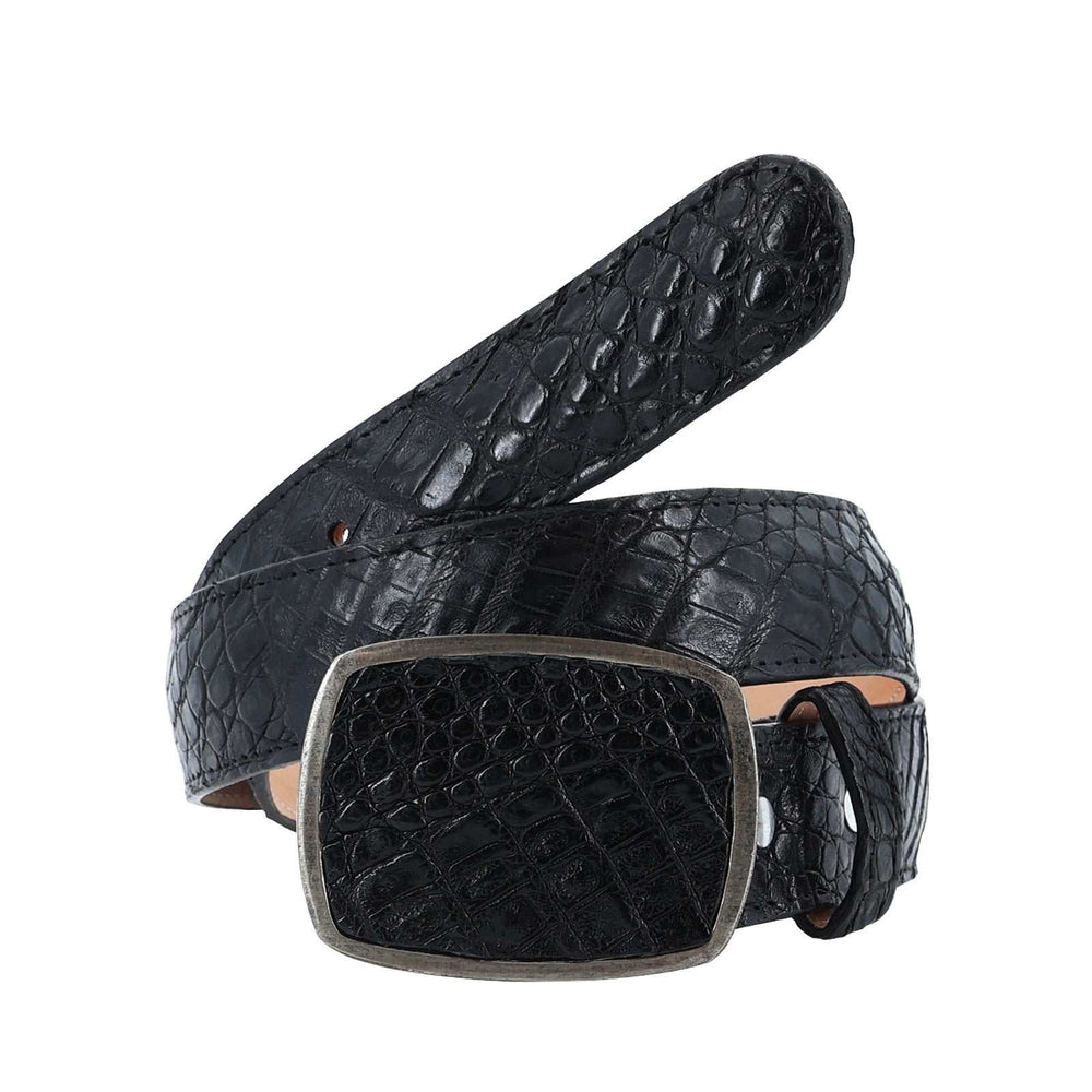 El Malcreado Brown Genuine Caiman Belt 1.5" Handmade