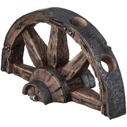 Weinflaschenhalter mit Wagenrad