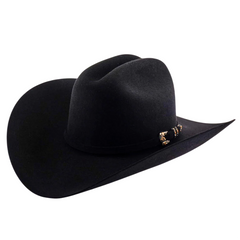 10x Larry Mahan Jerarca Fur Felt Cowboy Hat Black