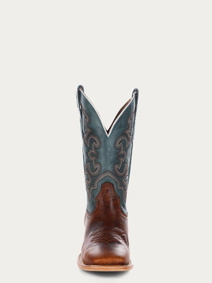 Men's Corral Honey Genuine Leather Boots with Blue Embroidery Rodeo Collection