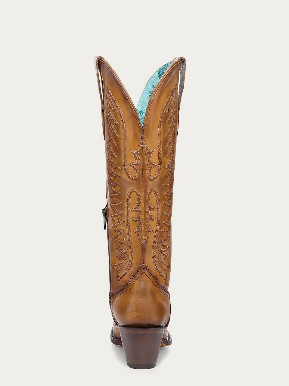 Women's Corral Tan Boots with Embroidery
