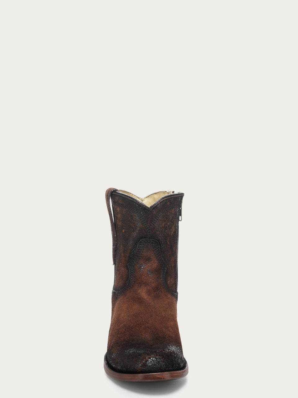Men's Corral Brown Genuine Leather Boots with Embroidery