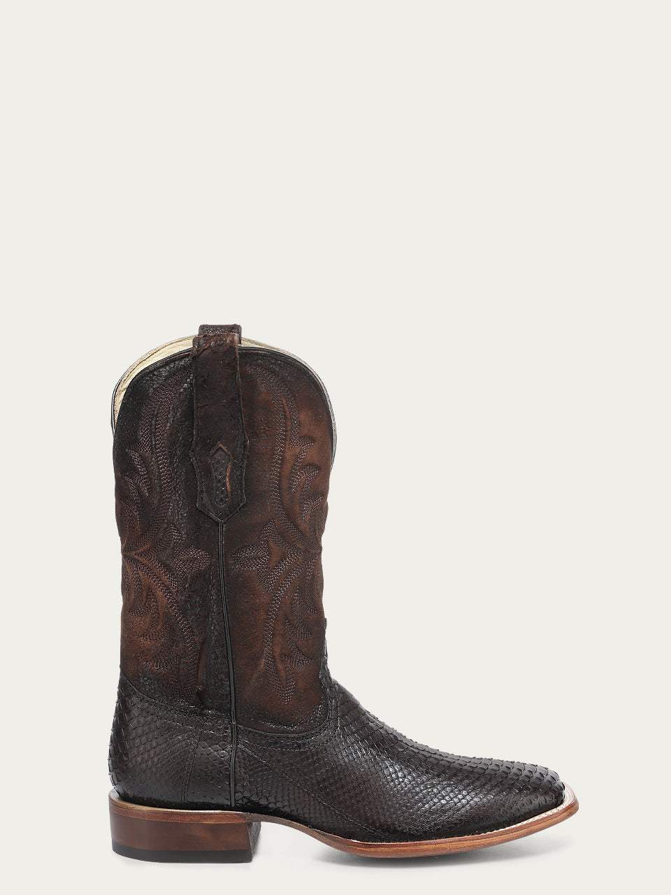 Men's Corral Genuine Python Boots with Embroidery