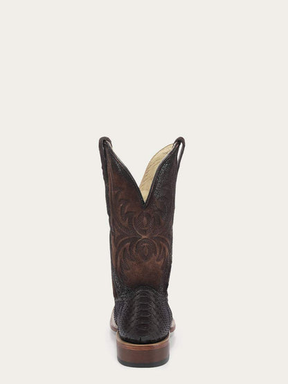 Men's Corral Genuine Python Boots with Embroidery