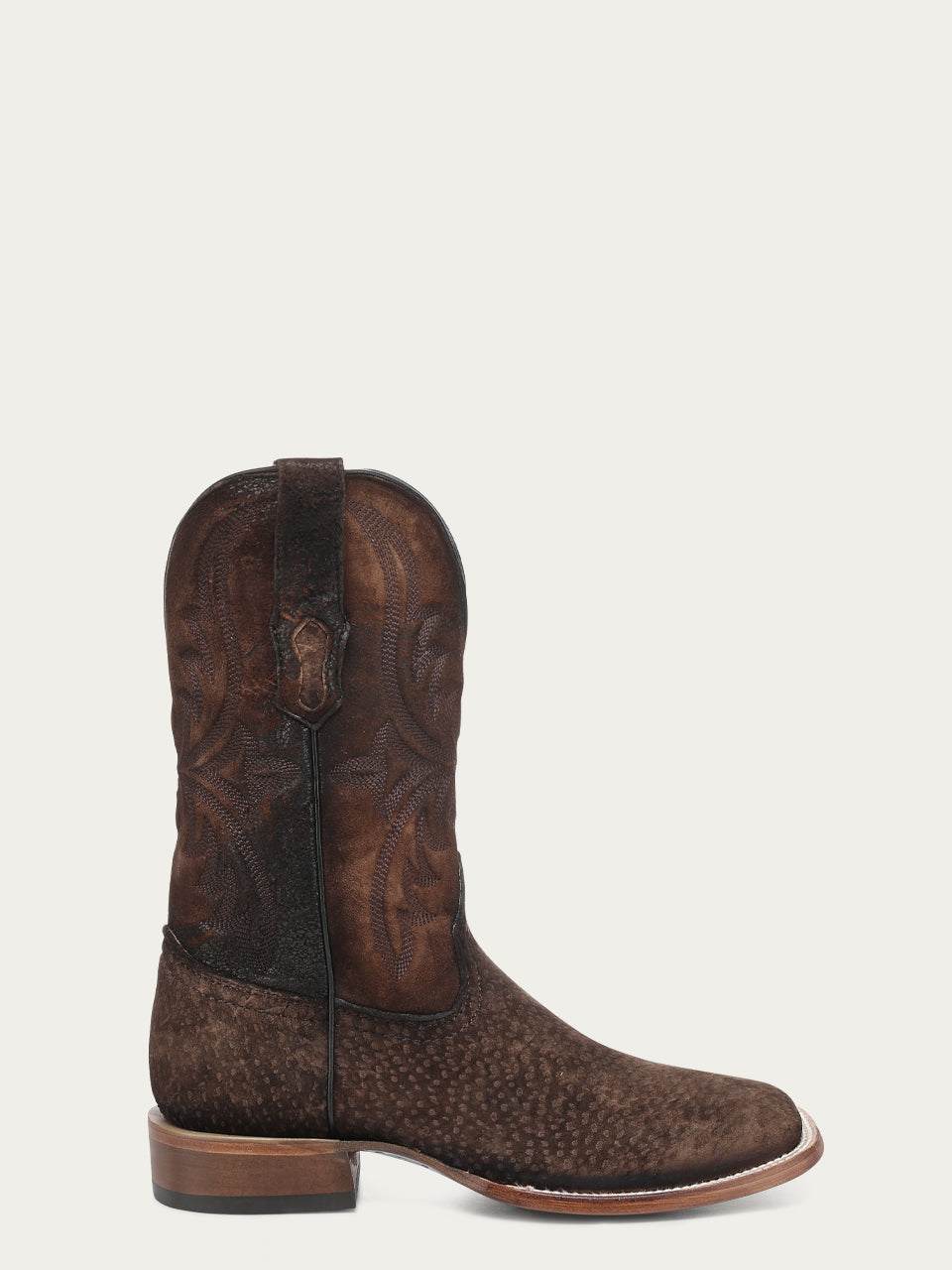 Men's Corral Brown Genuine Carpincho Boots with Embroidery