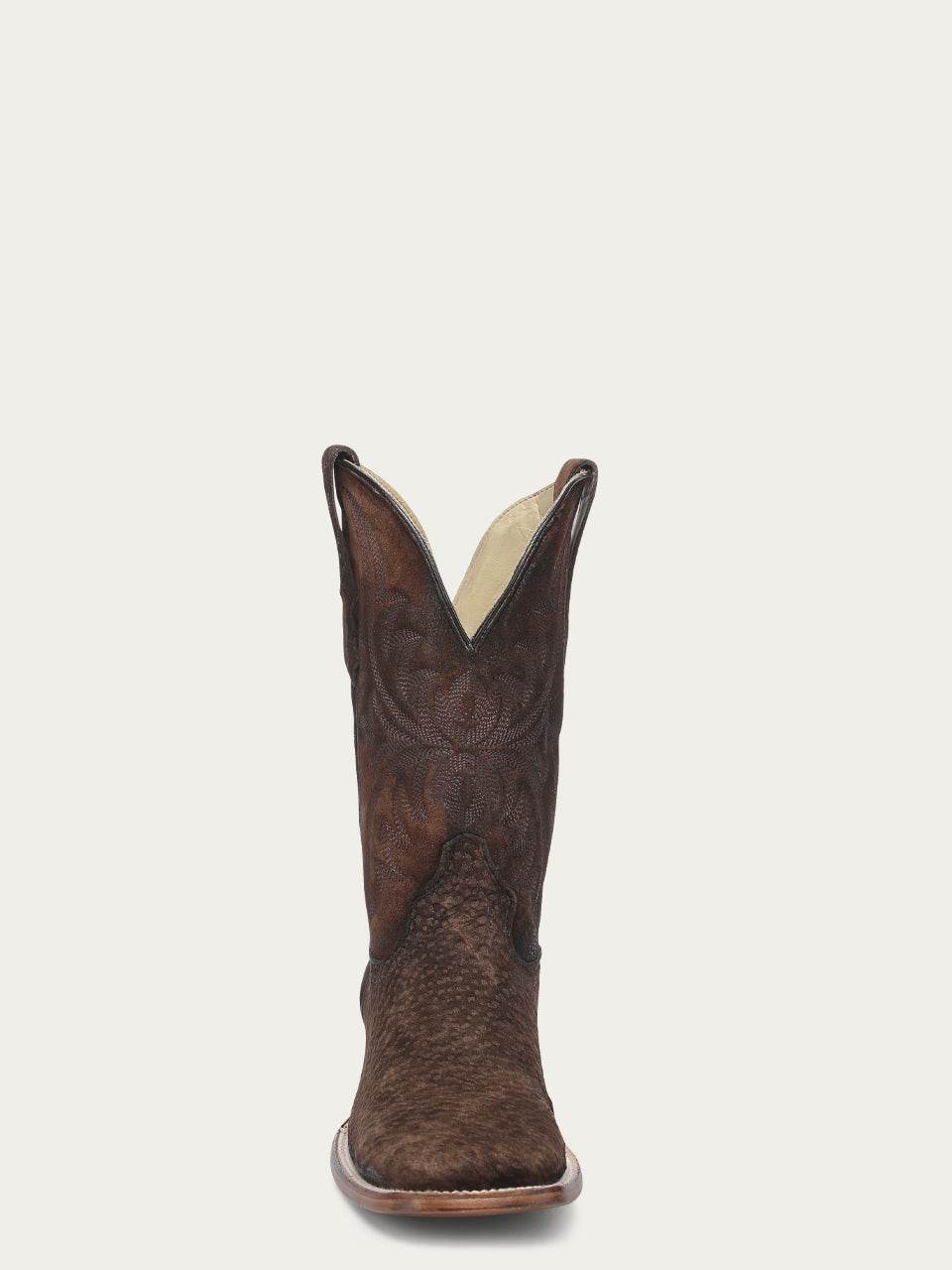Men's Corral Brown Genuine Carpincho Boots with Embroidery