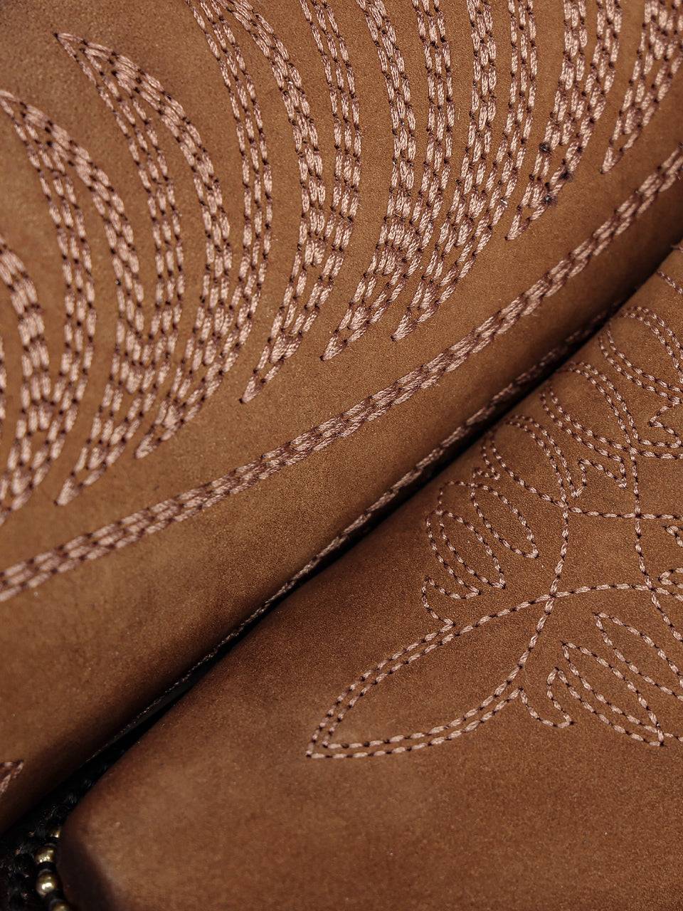 Women's Corral Honey Genuine Leather Boots with Embroidery & Woven & Metallic Welt Tall Top