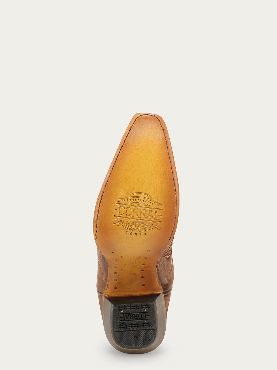 Women's Corral Sand Genuine Leather Boots with Glitter Inlay & Embroidery
