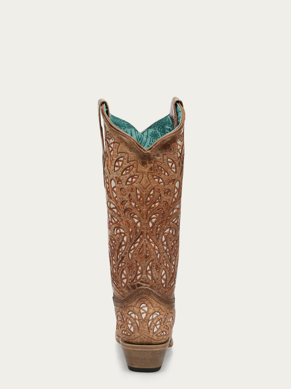 Women's Corral Sand Genuine Leather Boots with Glitter Inlay & Embroidery