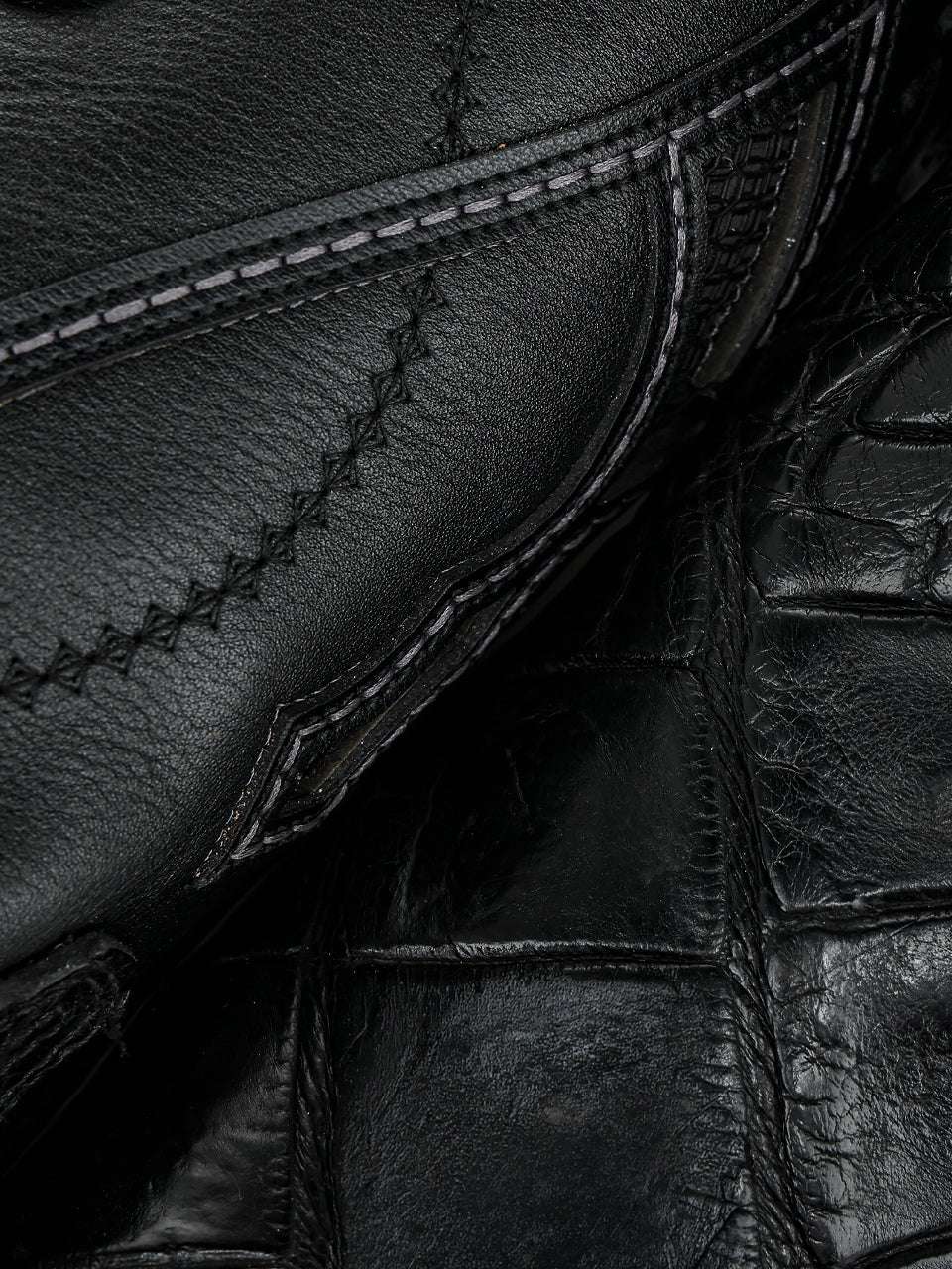 Men's Corral Black Genuine American Alligator Boots with Inlay & Embroidery & Woven
