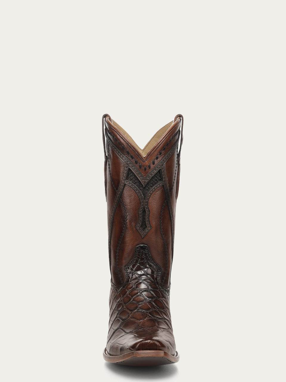 Men's Corral Honey Genuine American Alligator Boots with Inlay & Embroidery & Woven