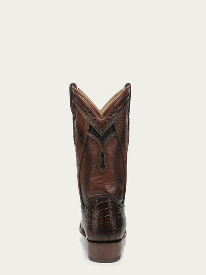 Men's Corral Honey Genuine American Alligator Boots with Inlay & Embroidery & Woven
