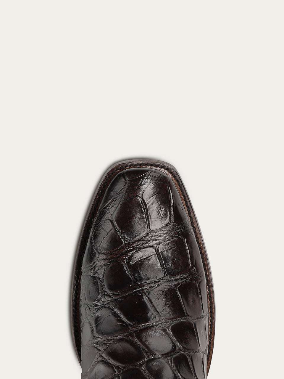 Men's Corral Brown Genuine American Alligator Boots with Inlay & Embroidery & Woven