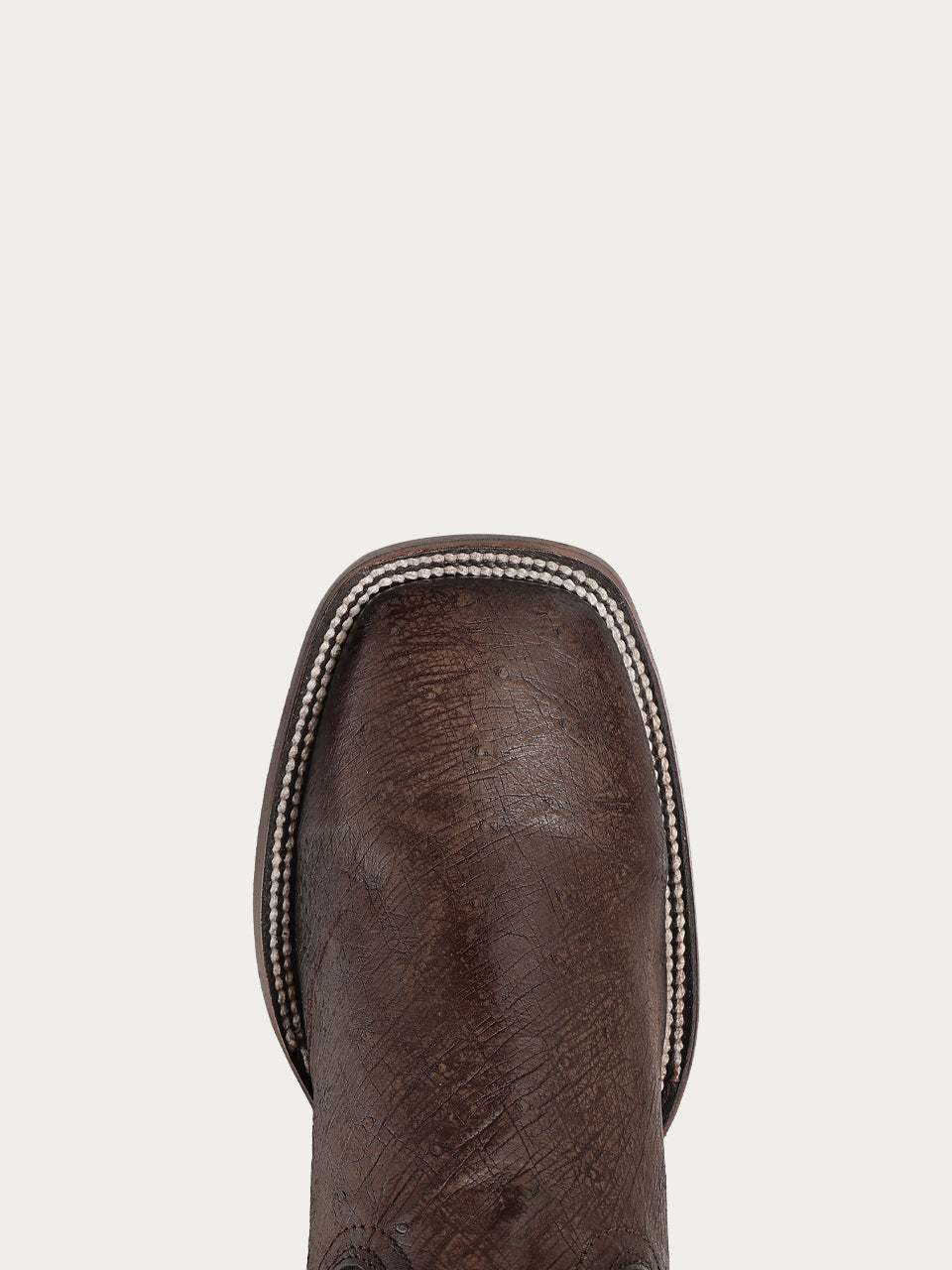Men's Corral Brown Genuine Ostrich Boots with Patriotic Embroidery